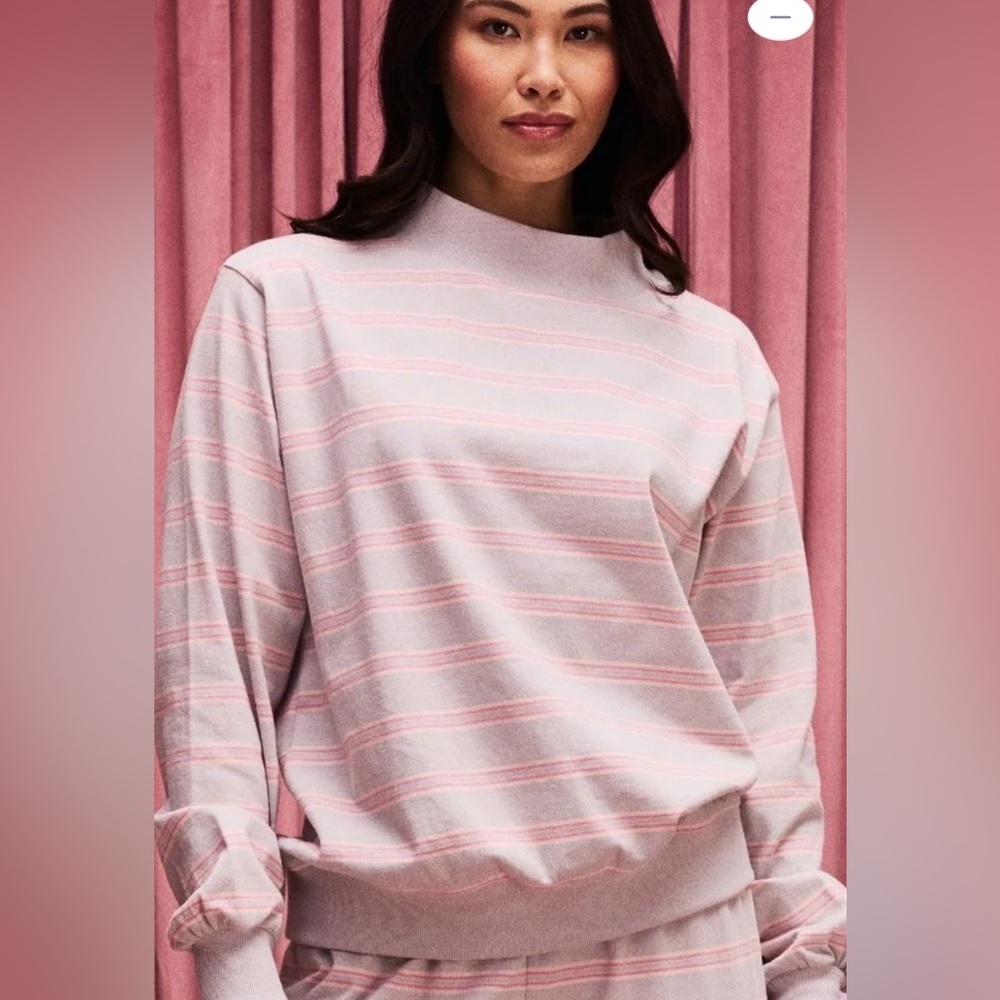PARKE Striped Mockneck